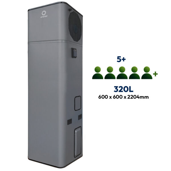 Emerald All-In-One Hot Water Heat Pump E Select (320L)